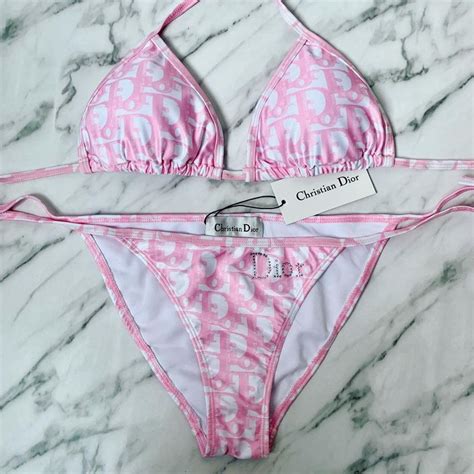 dior bathing suit pink|dior pink bikini.